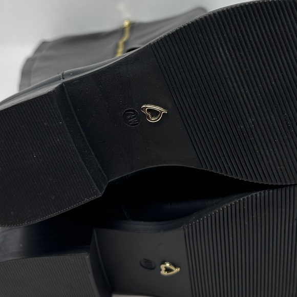 Thalia Sodi Women’s Vigi Zip Faux Leather Wide Calf Riding Boots Black 7.5 W NIB - Picture 6 of 10